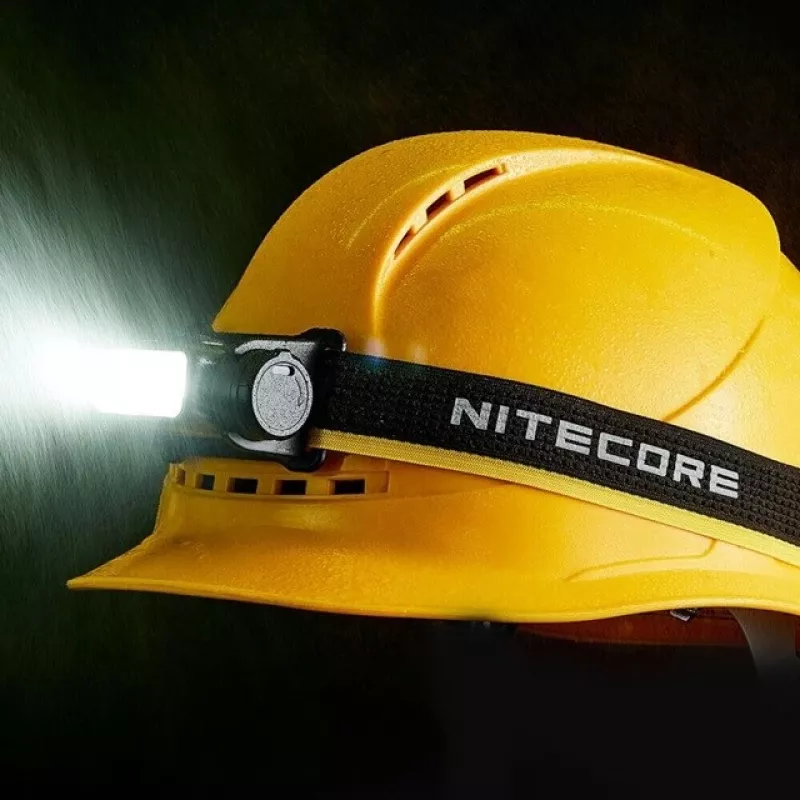 Latarka czołowa Nitecore NU53 — akumulatorowe światło bez użycia rąk, kompaktowa konstrukcja