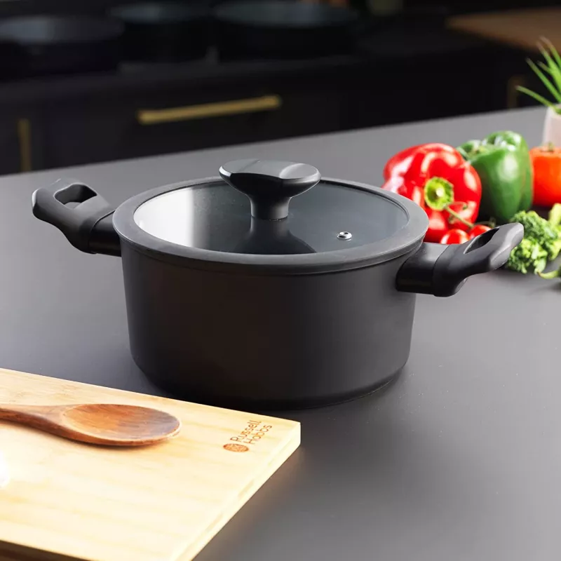Garnek Russell Hobbs RH01863EU7 20 cm Crystaltech stal nierdzewna szklana pokrywka