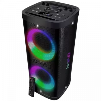 Głośnik przenośny SVEN PS-930, czarny, moc wyjściowa 2x75W (RMS), TWS, Bluetooth, FM, USB, microSD, wyświetlacz LED, bateria litowa