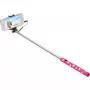 Ultron selfie hot shot Pink - 15 - 45 cm Selfie Stick z przyciskiem migawki na uchwycie - do smartfonów takich jak Samsung Galaxy, iPhone i innych (173951)