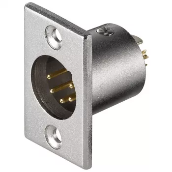 Wentronic Goobay Microfon-Einbaustecker mit vergoldeten Kontakten - 5 polig (11966)