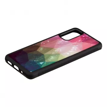 Etui ochronne iKins do Samsung Galaxy S20 — wzór wodnych kwiatów, czarne