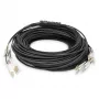 Kabel światłowodowy typu breakout DIGITUS DK-24338U030BK-BBB, pre‑terminowany OM4 8‑włóknowy, LC/UPC–LC/UPC, 30 m, U-DQ(ZN) BH
