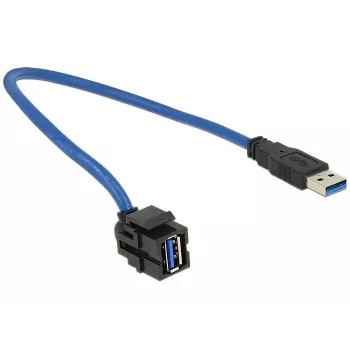 Kabel USB DeLOCK 86375 USB 3.2 Gen 1 0,5 m USB A Niebieski