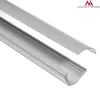Elastyczna osłona kablowa MACLEAN MCTV-575 na podłogę, biała, 1,5 m, szerokość 43 mm, wysokość 2,3–3,2 cm
