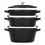 Staub La Cocotte 4,2 L okrągłe żeliwne naczynie do zapiekania