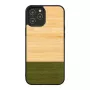 Etui ochronne na telefon Man and Wood dla iPhone 12 / 12 Pro — bambusowy las czarny