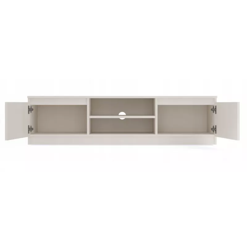 Szafka RTV MALWA 140 by top e shop — 1400×400×360 mm, laminat cashmere, 2 drzwi, 1 półka