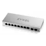 Przełącznik zarządzalny L2 Zyxel GS1200-10v3 — 8x Gigabit (10/100/1000), 20 Gb/s, MAC 4000, biurkowy, szary