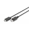 Kabel adapterowy DisplayPort 1.2 z blokadą 4K 60Hz UHD Typ DP/HDMI A M/M czarny 2 m