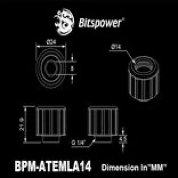 BitsPower Artemis Advanced Multi-Link, średnica zewnętrzna 14 mm, złączki wielołącznikowe Arctic biały