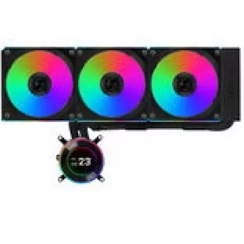 Lian Li GA II Hydroshift II LCD-C 360CL Procesorowy chłodzenie all-in-one cieczą 12 cm Czarny 1 szt.