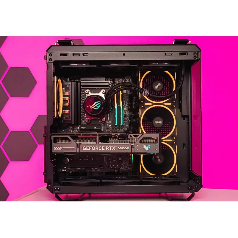 DistriNode komputer do gier na miarę — Ryzen 7 9800X3D + RTX 5070 Ti, 32GB DDR5