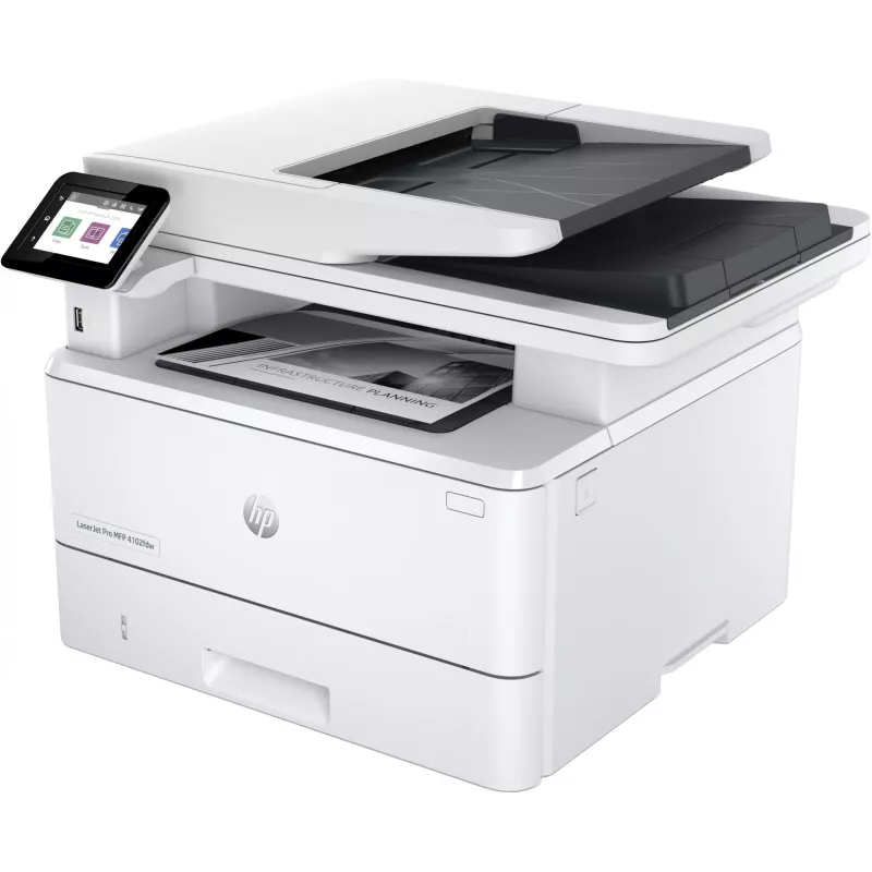 Drukarka HP LaserJet Pro MFP 4102dw, Laser, Drukowanie monochromatyczne, 1200 x 1200 DPI, A4, Drukowanie bezpośrednie, Biała
