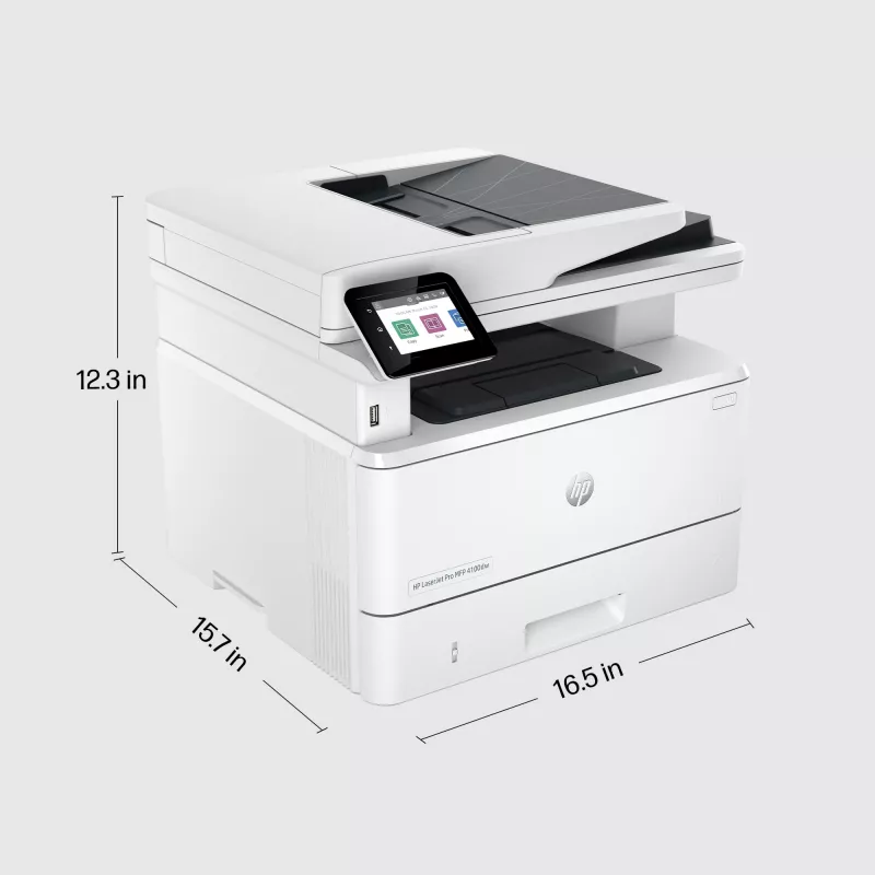 Drukarka HP LaserJet Pro MFP 4102dw, Laser, Drukowanie monochromatyczne, 1200 x 1200 DPI, A4, Drukowanie bezpośrednie, Biała