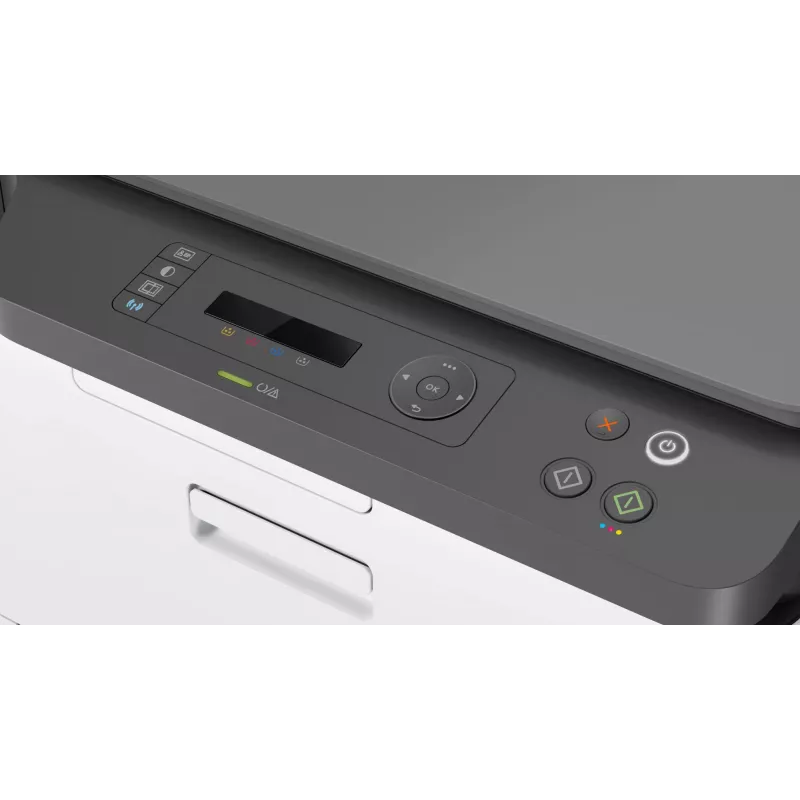 Wielofunkcyjna drukarka laserowa HP Color Laser MFP 178nw — Druk kolorowy, A4, 18 str./min (czarno-biały), Wi‑Fi, Ethernet, skanowanie dupleksowe