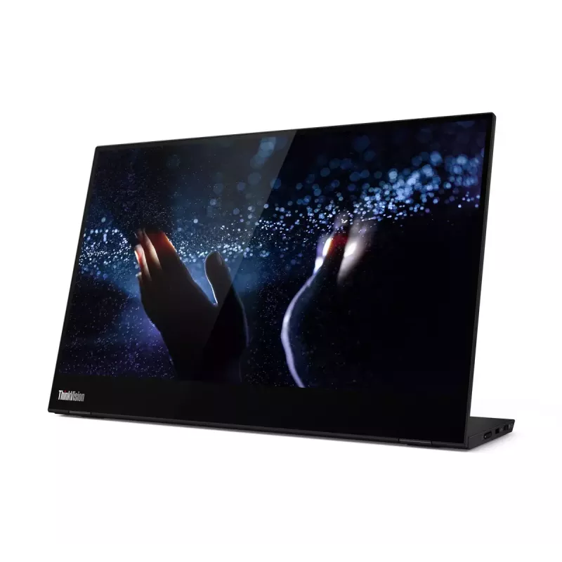 Monitor komputerowy Lenovo ThinkVision M14t 35,6 cm (14 cali) 1920 x 1080 pikseli Full HD LED Dotykowy Czarny