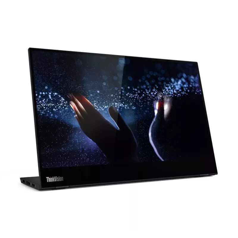 Monitor komputerowy Lenovo ThinkVision M14t 35,6 cm (14 cali) 1920 x 1080 pikseli Full HD LED Dotykowy Czarny