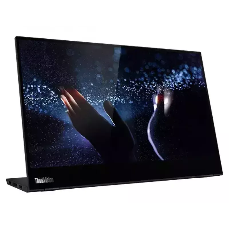 Monitor komputerowy Lenovo ThinkVision M14t 35,6 cm (14 cali) 1920 x 1080 pikseli Full HD LED Dotykowy Czarny