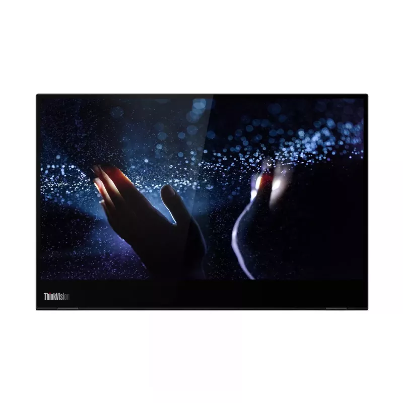 Monitor komputerowy Lenovo ThinkVision M14t 35,6 cm (14 cali) 1920 x 1080 pikseli Full HD LED Dotykowy Czarny
