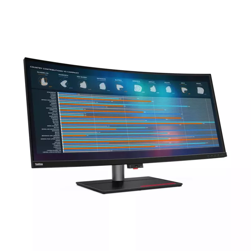 Monitor komputerowy Lenovo ThinkVision P40w-20 100,8 cm (39,7 cala) 5120 x 2160 pikseli 5K Ultra HD LED Czarny