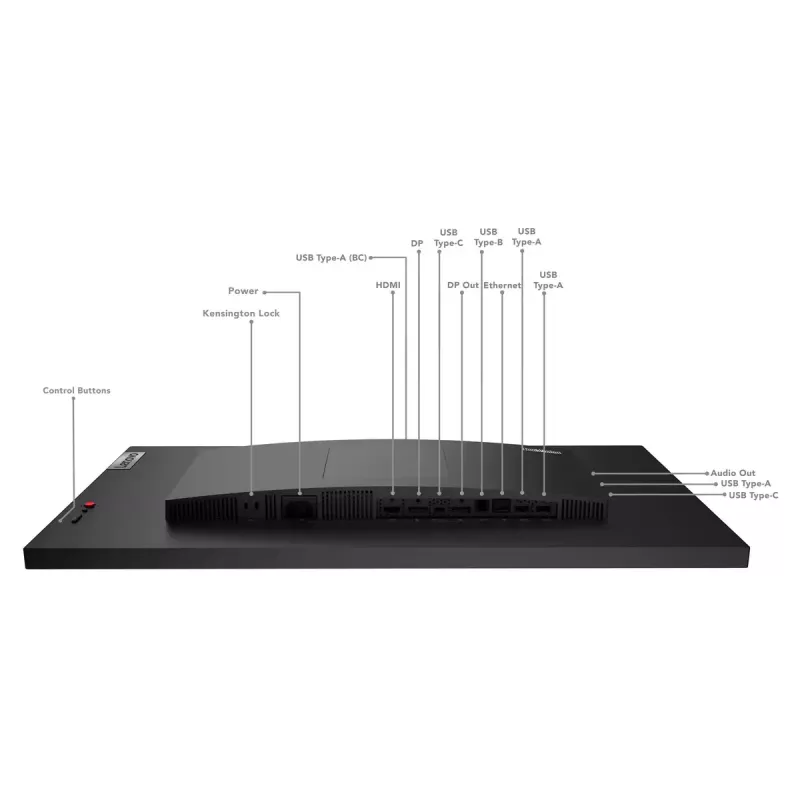Monitor komputerowy Lenovo ThinkVision P27h-30, 68,6 cm (27 cali), 2560 x 1440, Quad HD, LCD, czarny