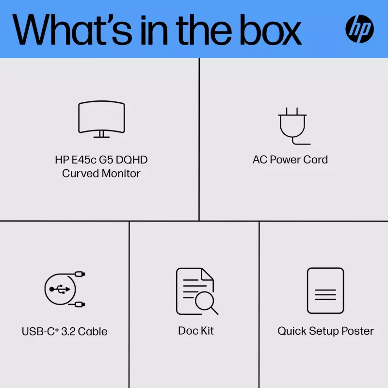 Monitor HP E45c G5 44,5 cala Dual QHD LCD 5120 x 1440