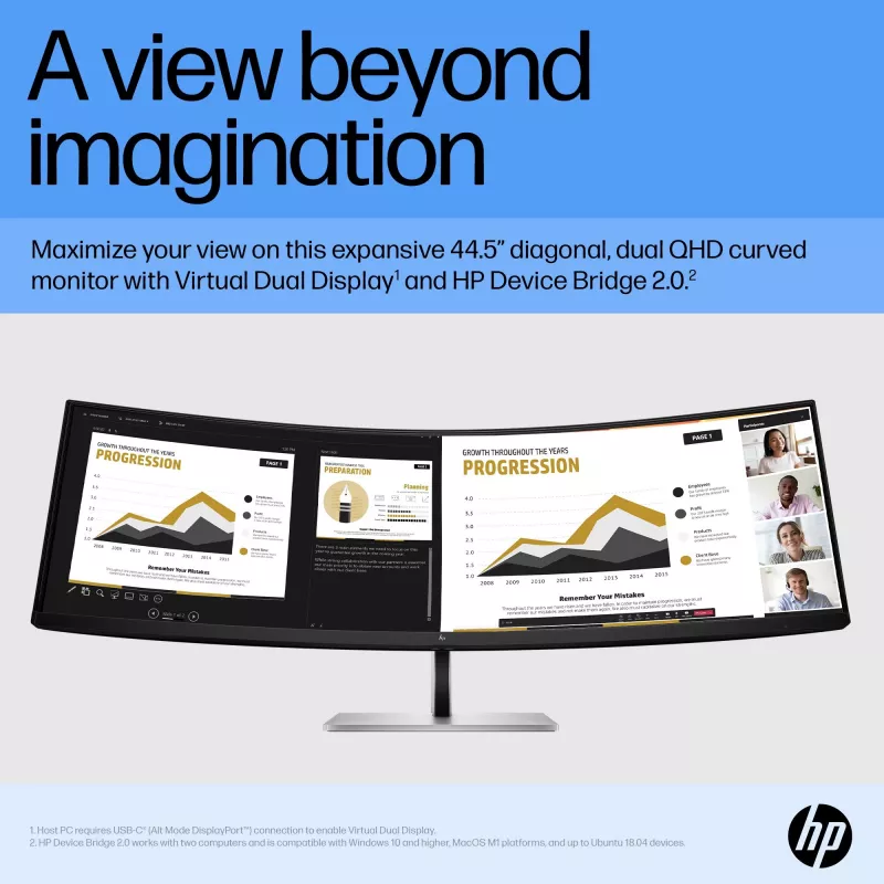 Monitor HP E45c G5 44,5 cala Dual QHD LCD 5120 x 1440