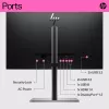 Monitor dotykowy HP E24t G5 FHD, 60,5 cm (23,8 cala), 1920 x 1080 pikseli, Full HD, LCD, 5 ms, Czarny