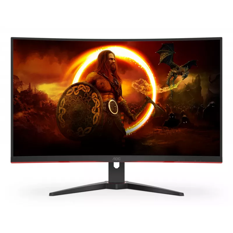 Monitor komputerowy AOC G2 C32G2ZE/BK 80 cm (31,5 cala) 1920 x 1080 pikseli Full HD LED Czarny, Czerwony