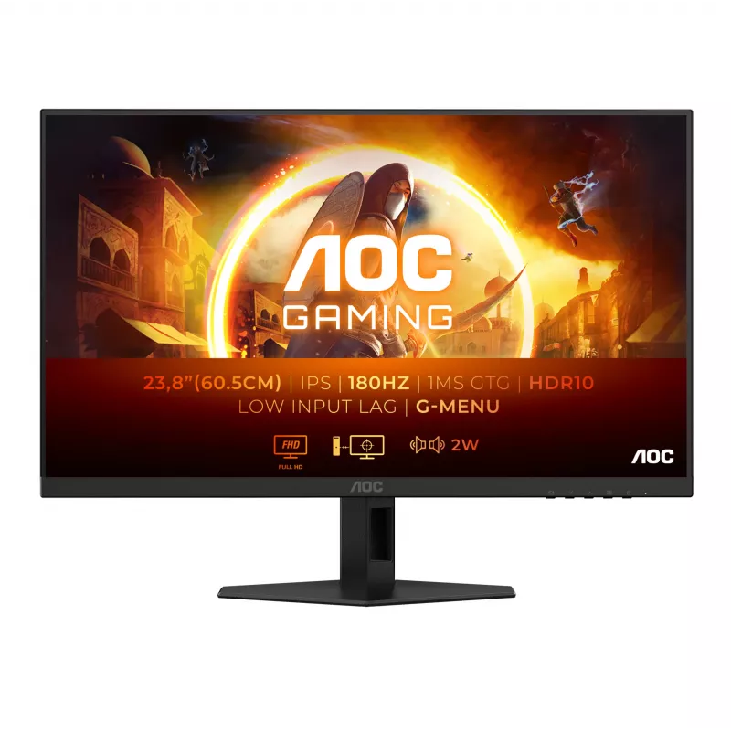 Monitor komputerowy AOC 24G4XE 60,5 cm (23,8 cala) 1920 x 1080 pikseli Full HD LCD Czarny, Szary