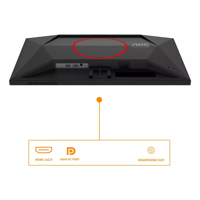 Monitor komputerowy AOC G4 24G4HRE 60,5 cm (23,8 cala) 1920 x 1080 pikseli Full HD LED Czarny, Czerwony