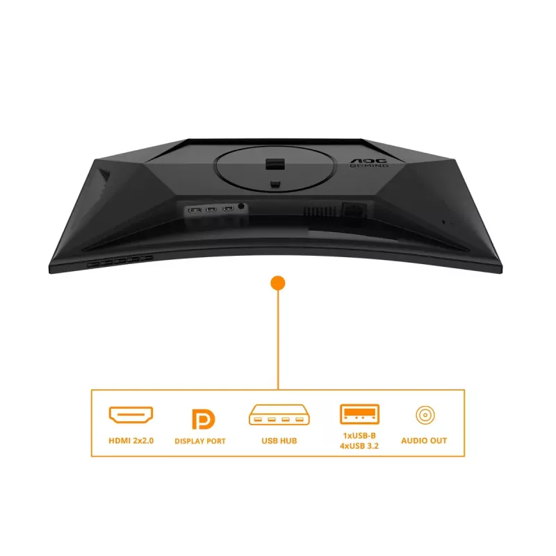 Monitor komputerowy AOC G4 C27G4ZXU 68,6 cm (27 cali) 1920 x 1080 pikseli Full HD LED Czarny