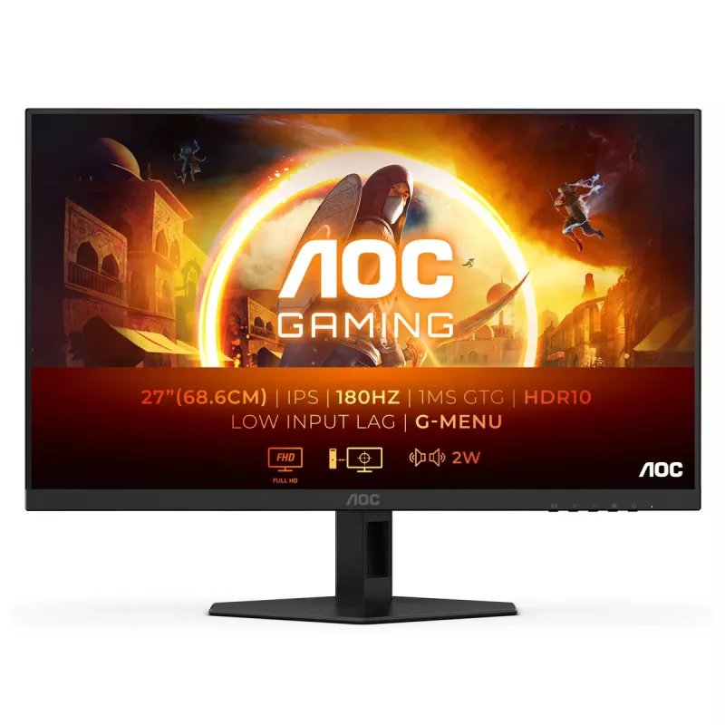Monitor komputerowy AOC 27G4XE 68,6 cm (27 cali) 1920 x 1080 pikseli Full HD LCD Czarny, Szary