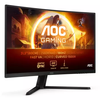 Monitor komputerowy AOC G4 CQ32G4VE 80 cm (31,5 cala) 2560 x 1440 pikseli Quad HD LCD Czarny, Szary