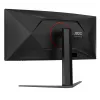 Monitor komputerowy AOC G4 CU34G4Z 86,4 cm (34 cale) 3440 x 1440 pikseli Wide Quad HD LED Czarny, Czerwony