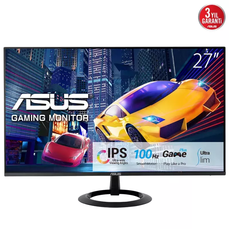 Monitor komputerowy ASUS VZ27EHF 68,6 cm (27 cali) 1920 x 1080 pikseli Full HD LCD Czarny