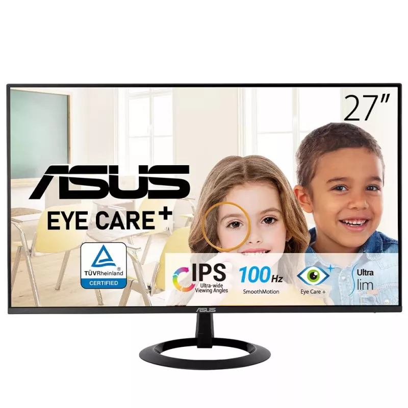 Monitor komputerowy ASUS VZ27EHF 68,6 cm (27 cali) 1920 x 1080 pikseli Full HD LCD Czarny