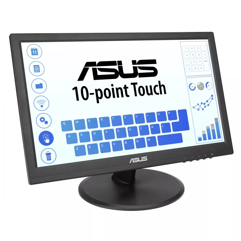 ASUS Touch VT169HE monitor komputerowy 39,6 cm (15,6 cala) 1920 x 1080 pikseli Full HD LED dotykowy blatowy czarny