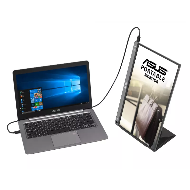 Monitor komputerowy ASUS ZenScreen MB16ACE 39,6 cm (15,6 cala) 1920 x 1080 pikseli Full HD LED szary