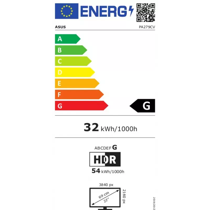 Monitor komputerowy ASUS ProArt PA279CV 68.6 cm (27 cali) 3840 x 2160 pikseli 4K Ultra HD LED Czarny, Srebrny