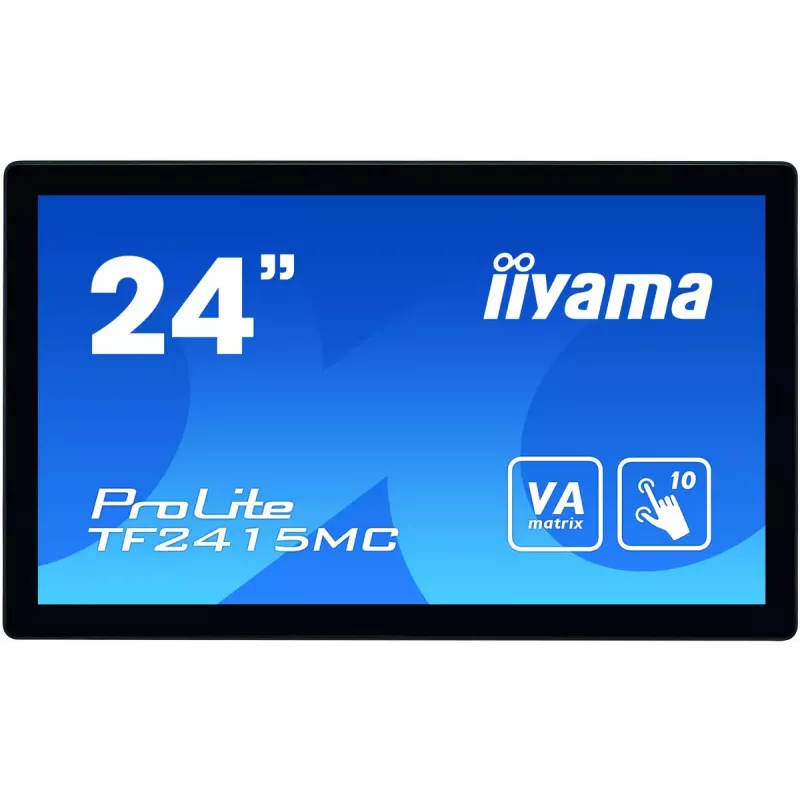 Monitor komputerowy iiyama ProLite TF2415MC-B2 60,5 cm (23,8 cala) 1920 x 1080 pikseli Full HD LED ekran dotykowy Multi-user Czarny