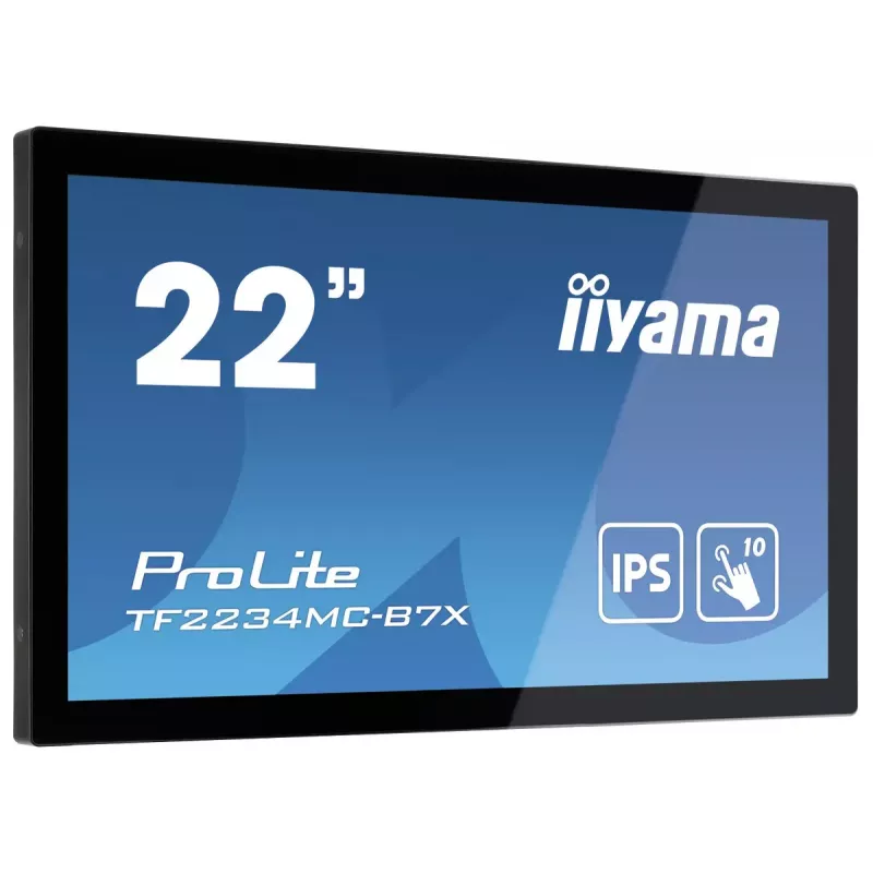Monitor komputerowy iiyama ProLite TF2234MC-B7X 54,6 cm (21,5 cala) 1920 x 1080 pikseli Full HD LED Dotykowy Multi-użytkownik Czarny