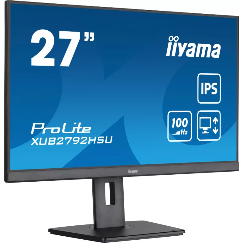 Monitor komputerowy iiyama XUB2792HSU-B6 68,6 cm (27 cali) 1920 x 1080 pikseli Full HD LED Czarny