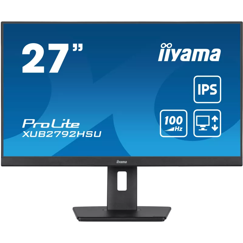 Monitor komputerowy iiyama XUB2792HSU-B6 68,6 cm (27 cali) 1920 x 1080 pikseli Full HD LED Czarny