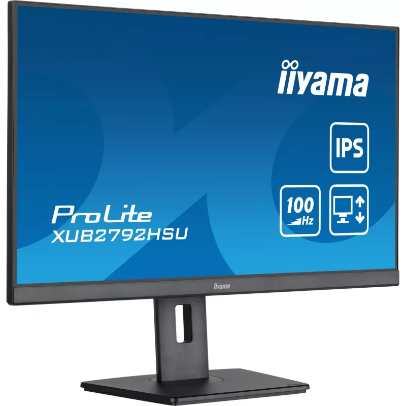 Monitor komputerowy iiyama XUB2792HSU-B6 68,6 cm (27 cali) 1920 x 1080 pikseli Full HD LED Czarny