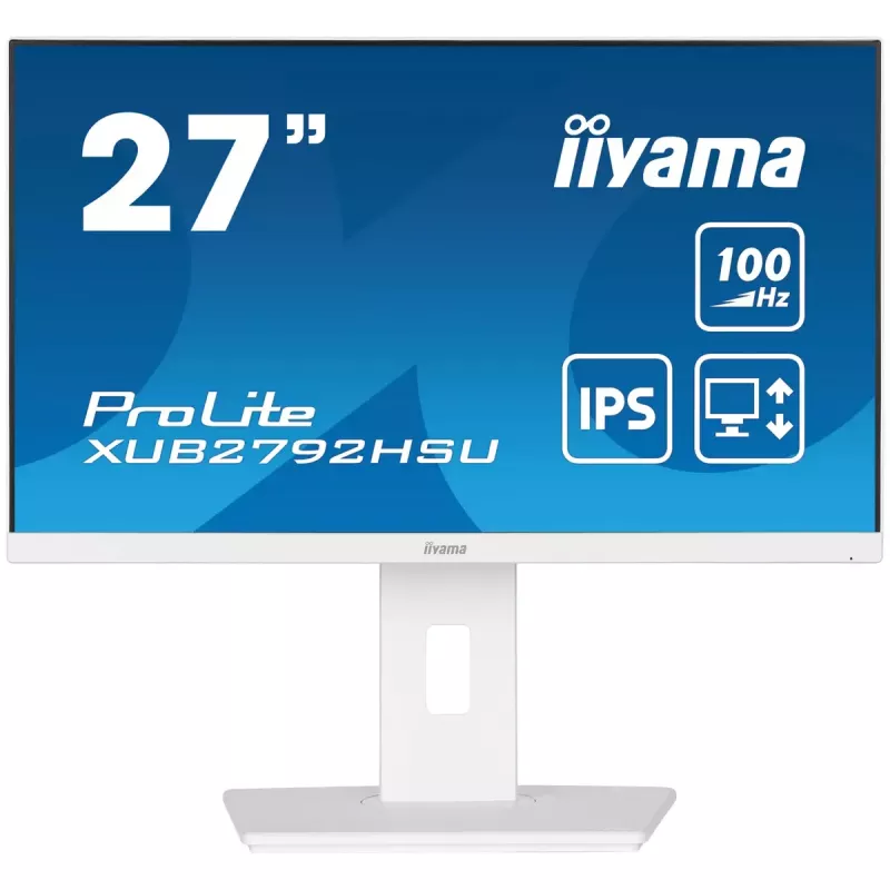 Monitor komputerowy iiyama ProLite XUB2792HSU-W6 68,6 cm (27 cali) 1920 x 1080 Full HD LED Biały