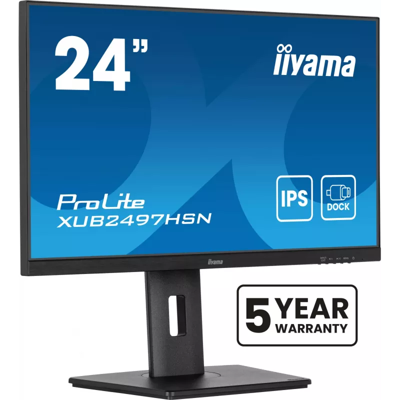 Monitor komputerowy iiyama ProLite XUB2497HSN-B2 60,5 cm (23,8 inch) 1920 x 1080 pikseli Full HD LED Czarny