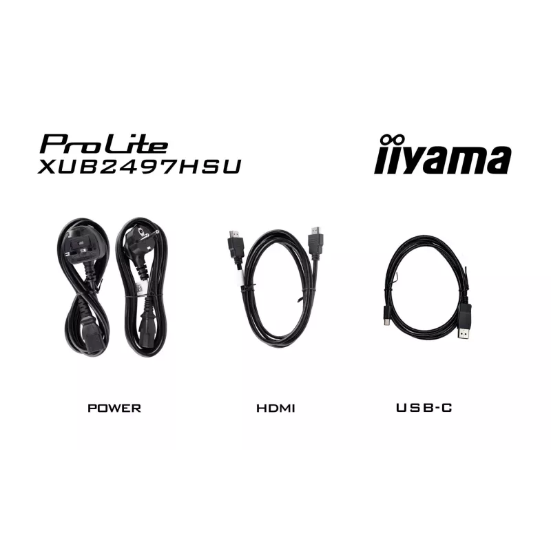 Monitor komputerowy iiyama ProLite XUB2497HSN-B2 60,5 cm (23,8 inch) 1920 x 1080 pikseli Full HD LED Czarny