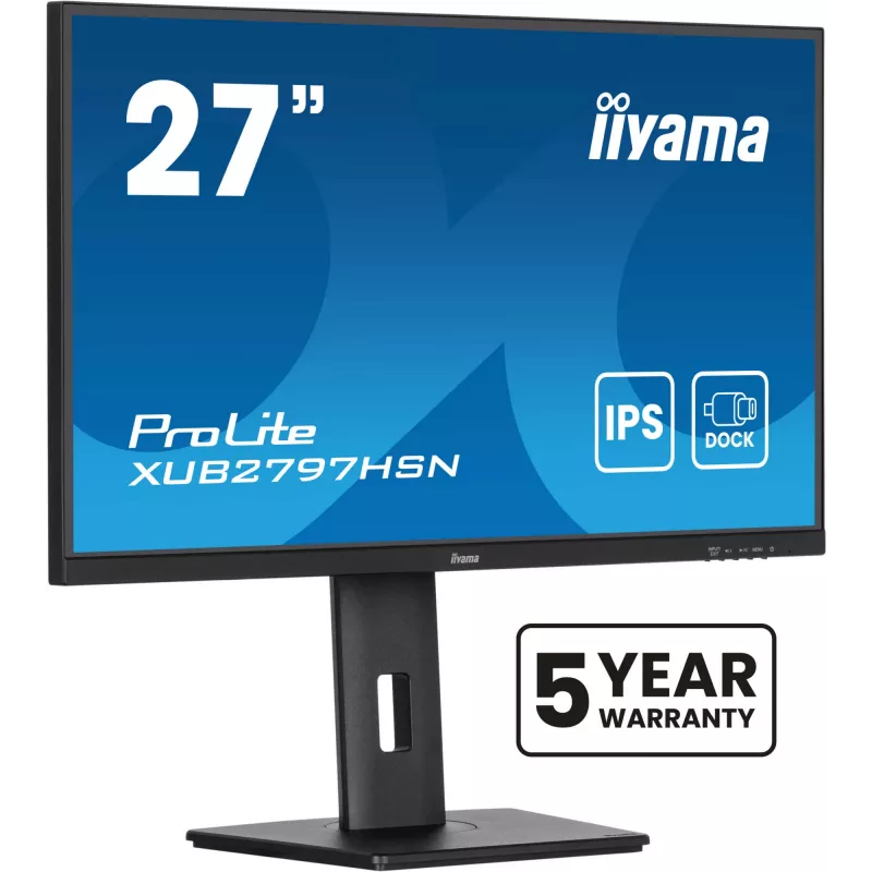 Monitor komputerowy iiyama ProLite XUB2797HSN-B2 68,6 cm (27 cali) 1920 x 1080 pikseli Full HD LED Czarny